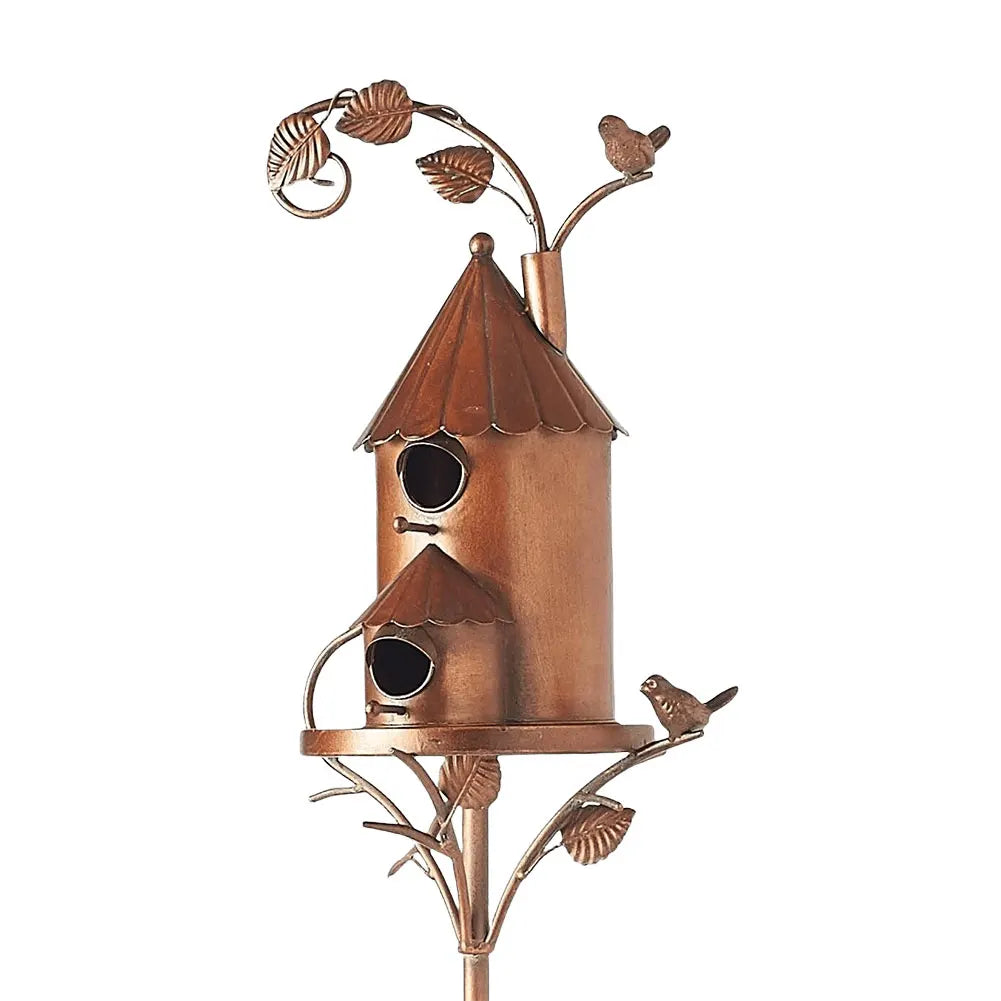 Elegantes Vogelhaus am Stab für Garten und Terrasse