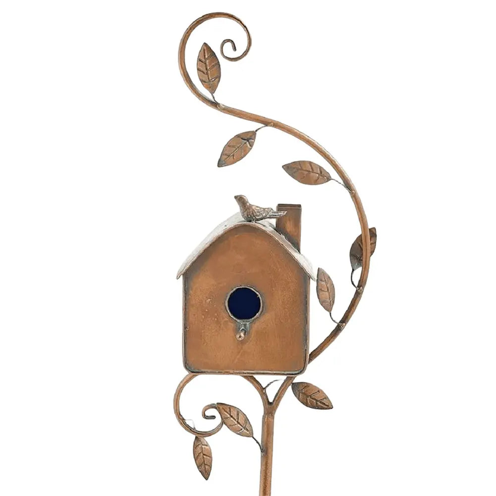 Elegantes Vogelhaus am Stab für Garten und Terrasse
