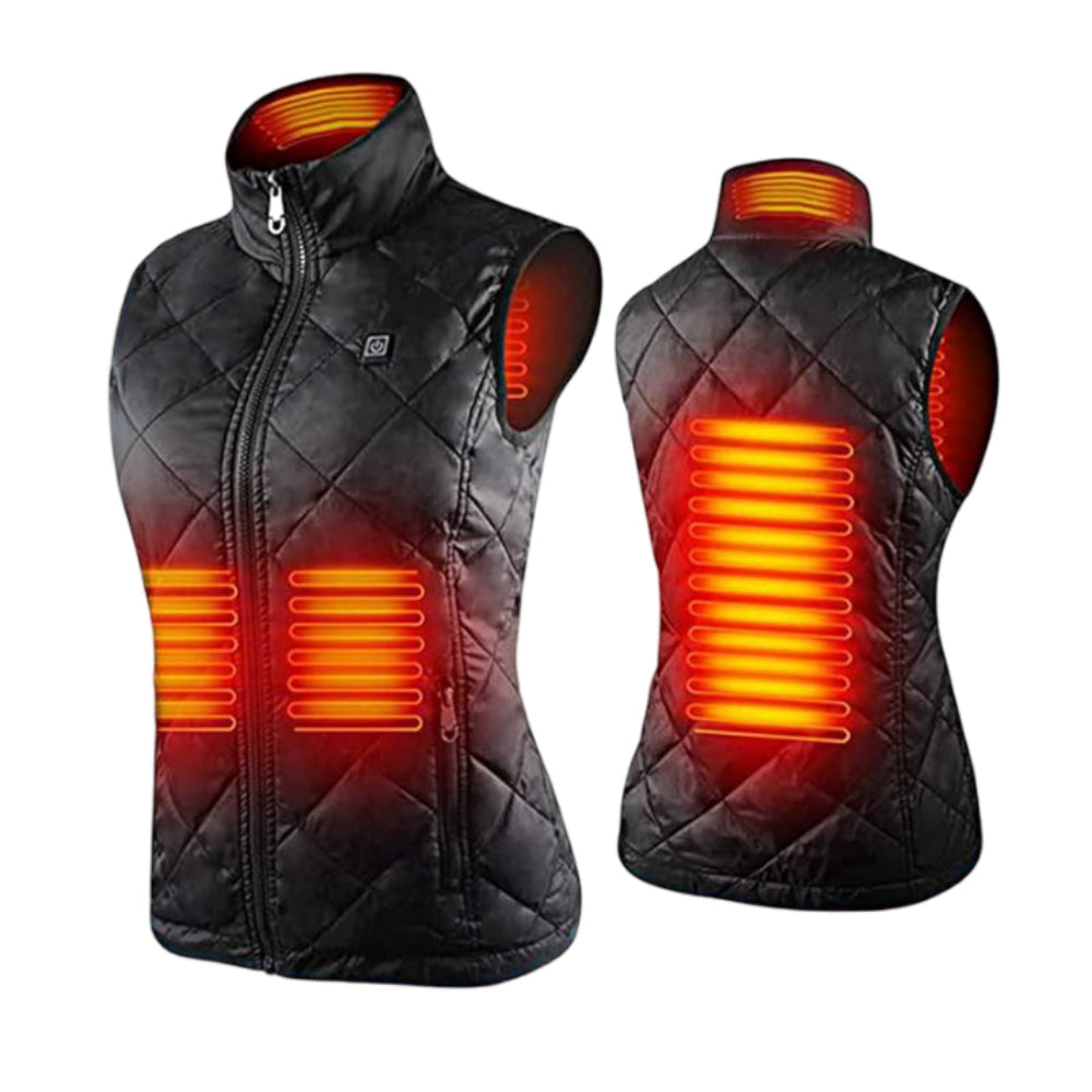 Elektrisch beheizbare Damen-Weste für den Winter und Outdoor