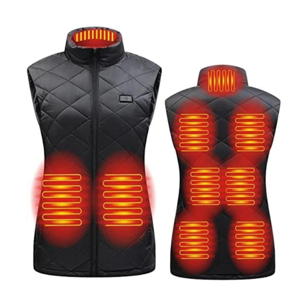 Elektrisch beheizbare Damen-Weste für den Winter und Outdoor