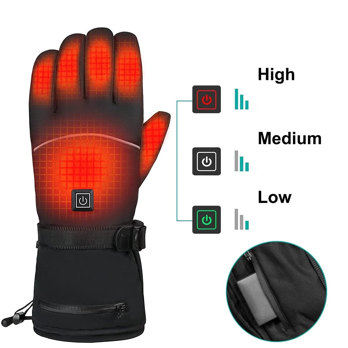 Elektrisch beheizbare Handschuhe