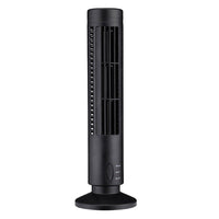 Elektrischer USB-Turmventilator ohne Rotorblätter, Klimatisierungsventilator (Schwarz)