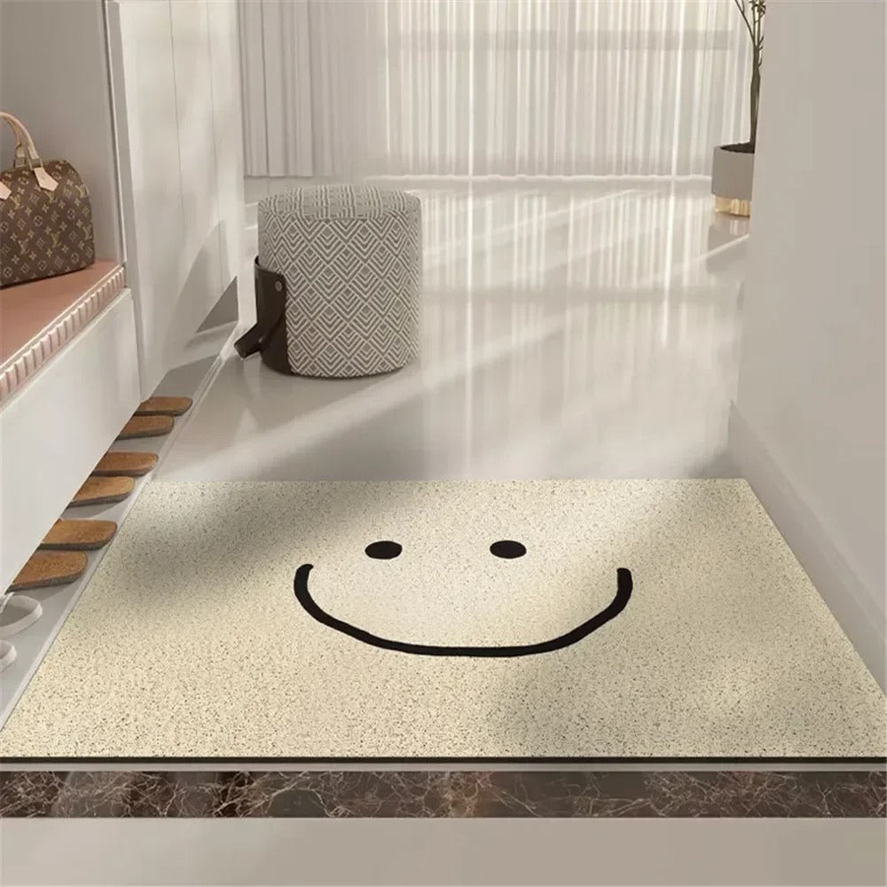 Emoji-Fußmatte mit rutschfester Unterseite für Flur und Eingangsbereich