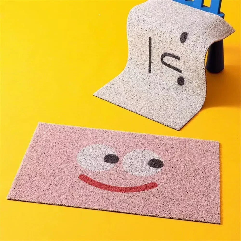 Emoji-Fußmatte mit rutschfester Unterseite für Flur und Eingangsbereich
