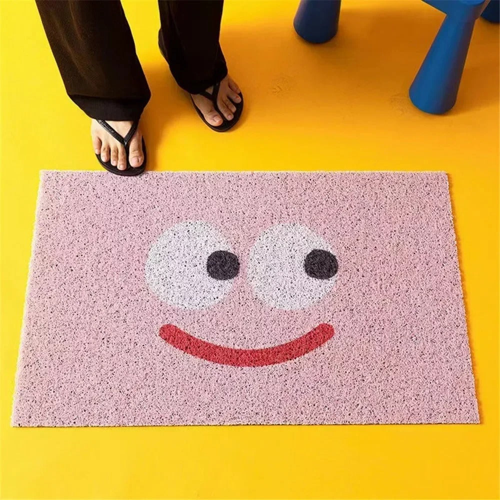 Emoji-Fußmatte mit rutschfester Unterseite für Flur und Eingangsbereich