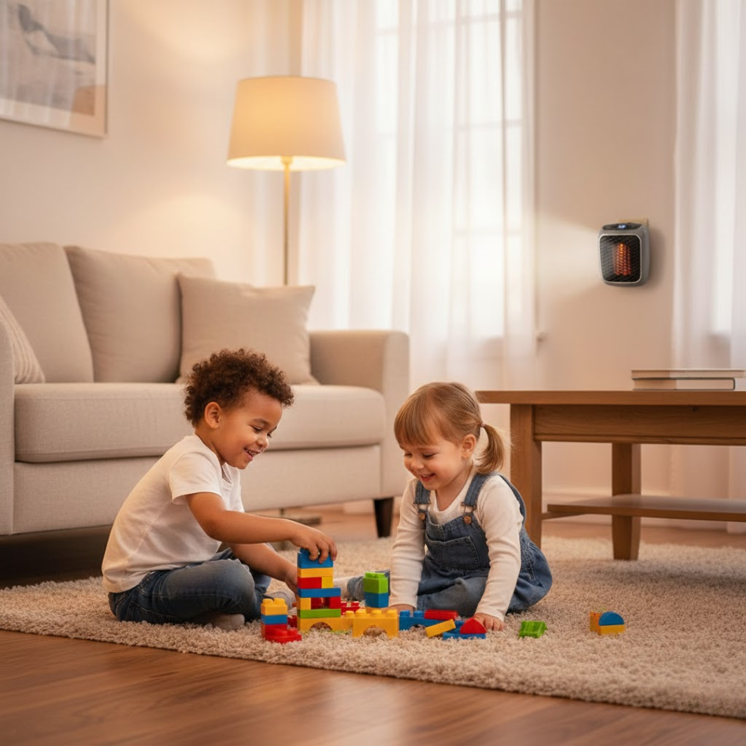 Energiesparender Heizlüfter mit modernem Design