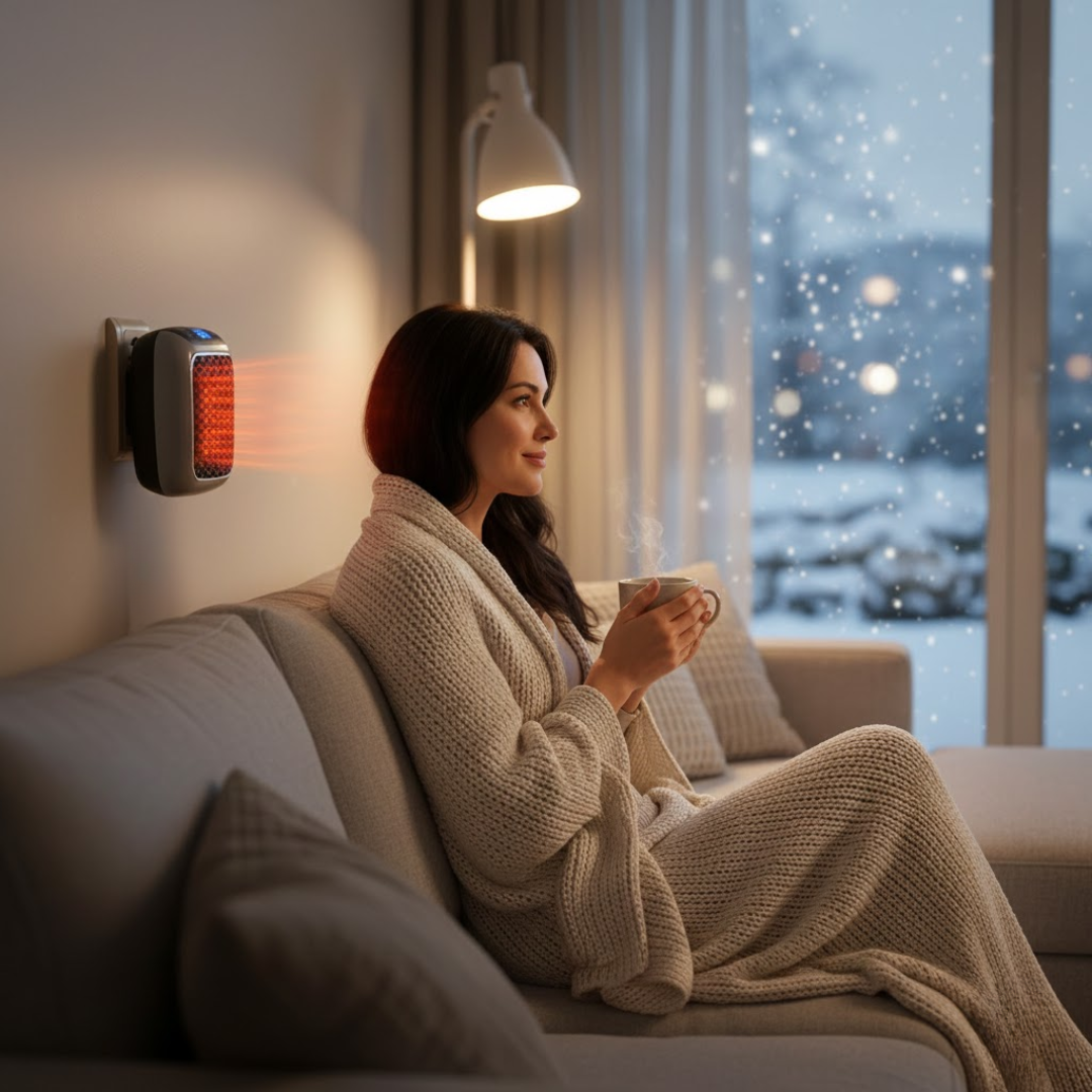 Energiesparender Heizlüfter mit modernem Design