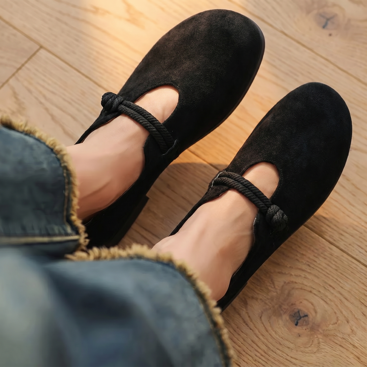 Ergonomische Leder-Slipper für Damen | Bequeme Schlupfschuhe