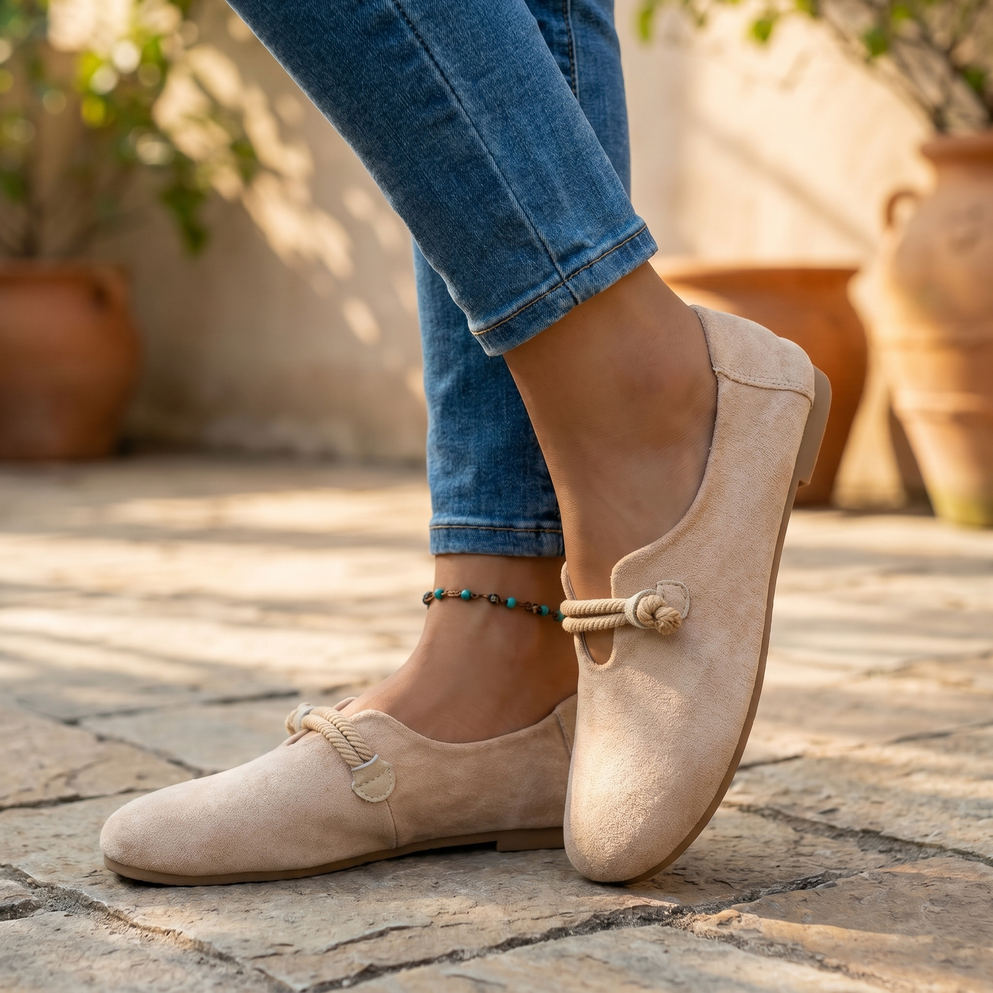Ergonomische Leder-Slipper für Damen | Bequeme Schlupfschuhe