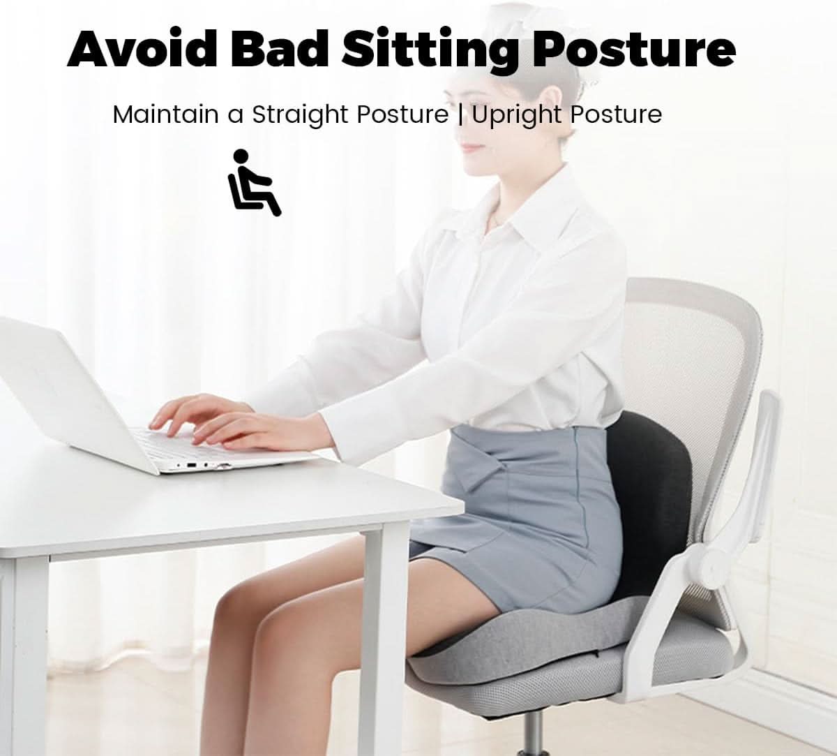 Ergonomisches Sitzkissen aus Memory-Schaumstoff