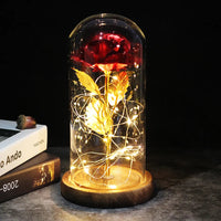 Ewige Rose mit Beleuchtung | Zeitloses Geschenk voller Wärme und Liebe