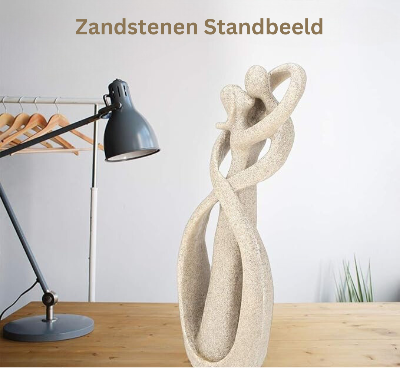 Skulptur „Ewige Umarmung“ – Abstrakt – Zeitlose Liebe