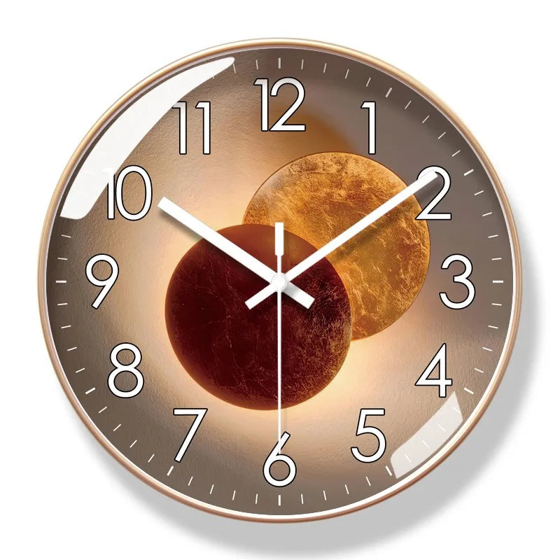 Exklusive runde Wanduhr für moderne Einrichtung