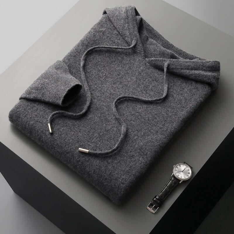 Exklusiver Strickhoodie für Herren – weich, stilvoll und warm