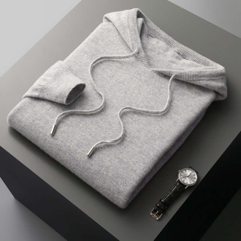 Exklusiver Strickhoodie für Herren – weich, stilvoll und warm