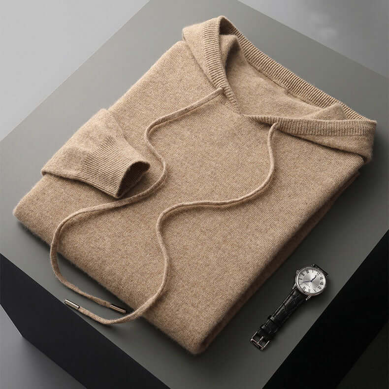 Exklusiver Strickhoodie für Herren – weich, stilvoll und warm