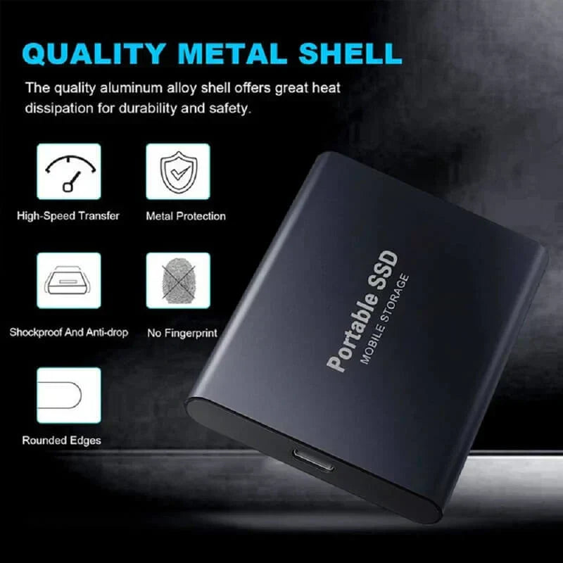Externe SSD-Festplatte 1, 2, 4, 8, 12, 16, 32, 64 TB