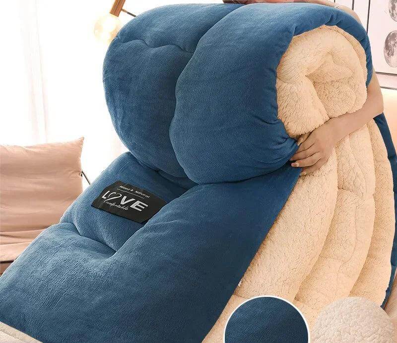 Extra warme Winterdecke aus Flanell-Fleece