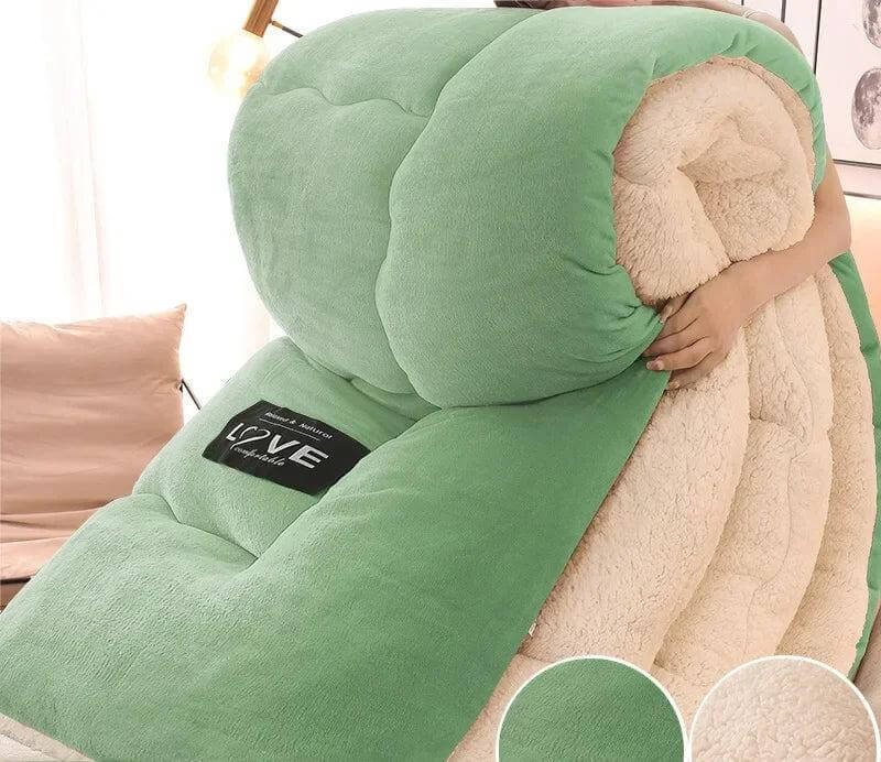Extra warme Winterdecke aus Flanell-Fleece