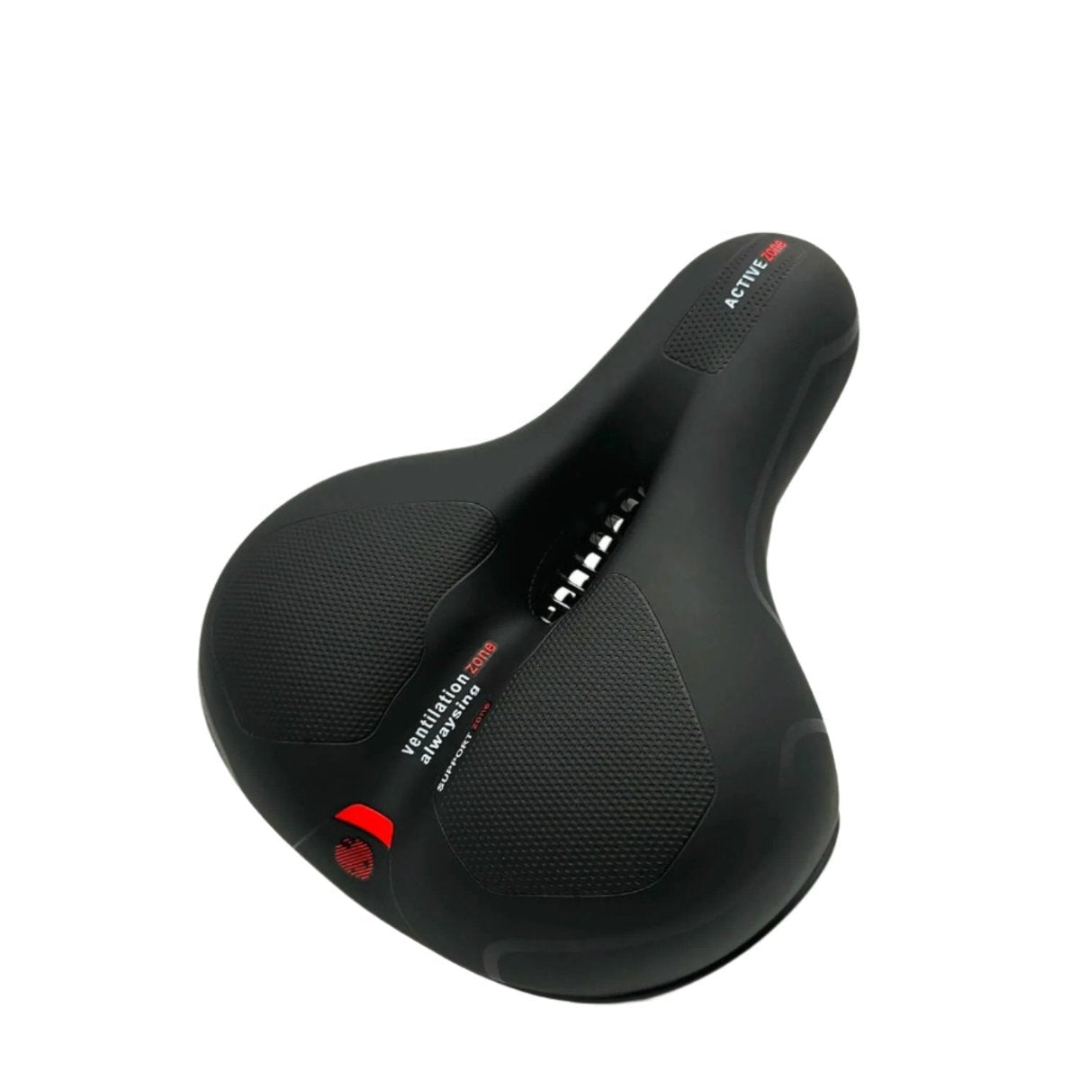 Fahrradsattel mit druckentlastendem Memory-Schaum - Schwarz