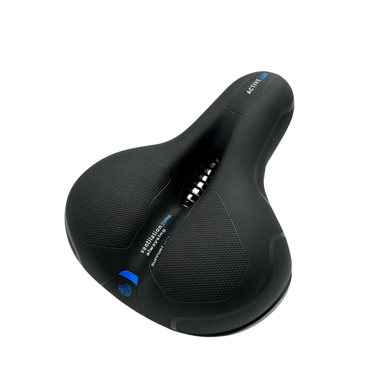 Fahrradsattel mit druckentlastendem Memory-Schaum - Schwarz