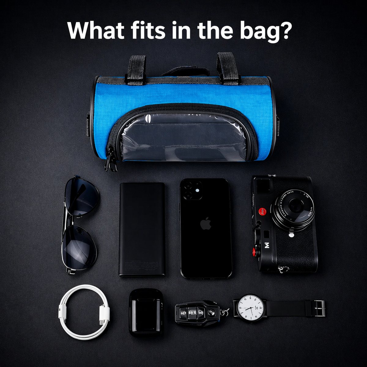 Fahrradtasche | Touchscreen-kompatibel | Universelles Klettverschluss-System | Ridepocket