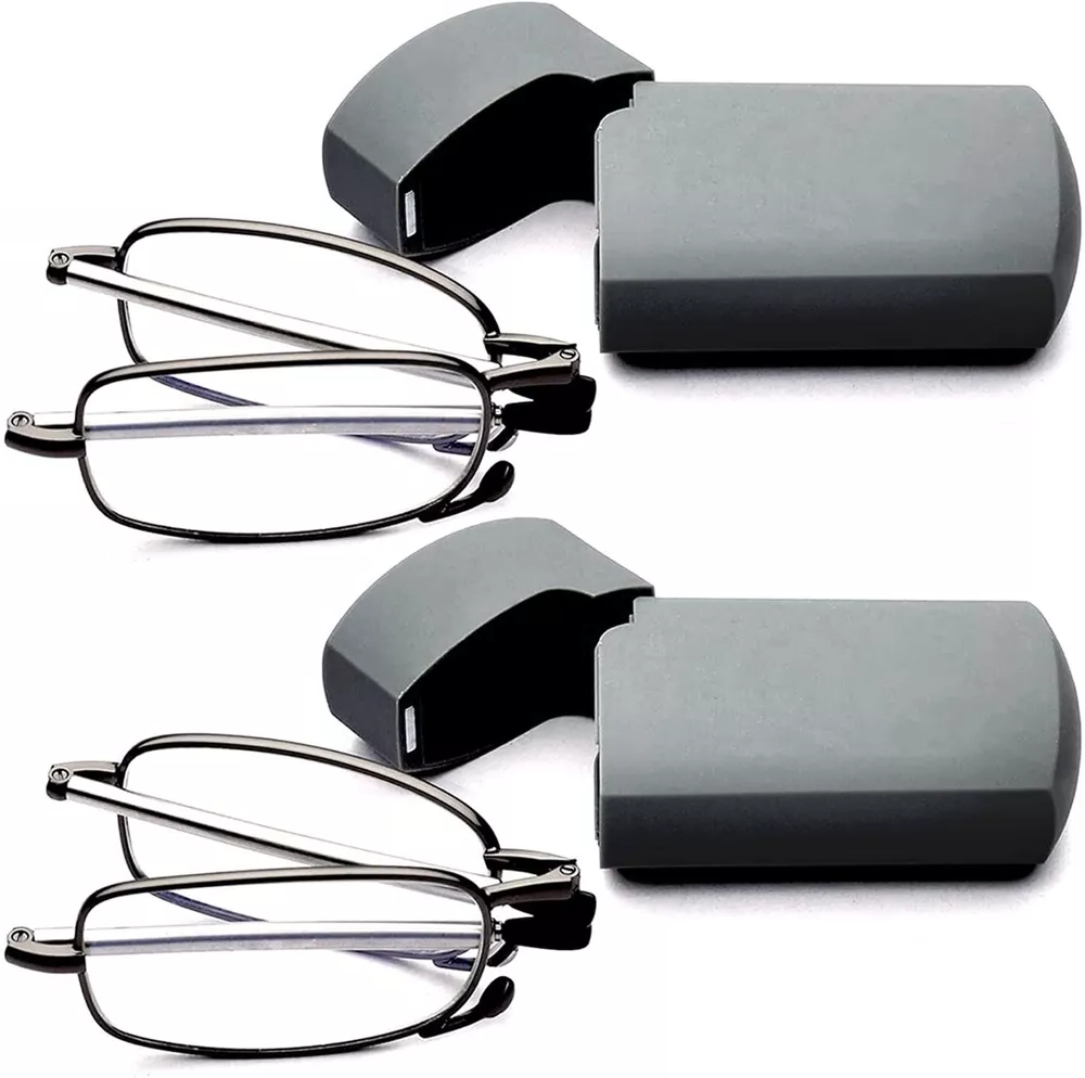 Faltbare Lesebrille mit Etui für Damen und Herren – Tragbares Design