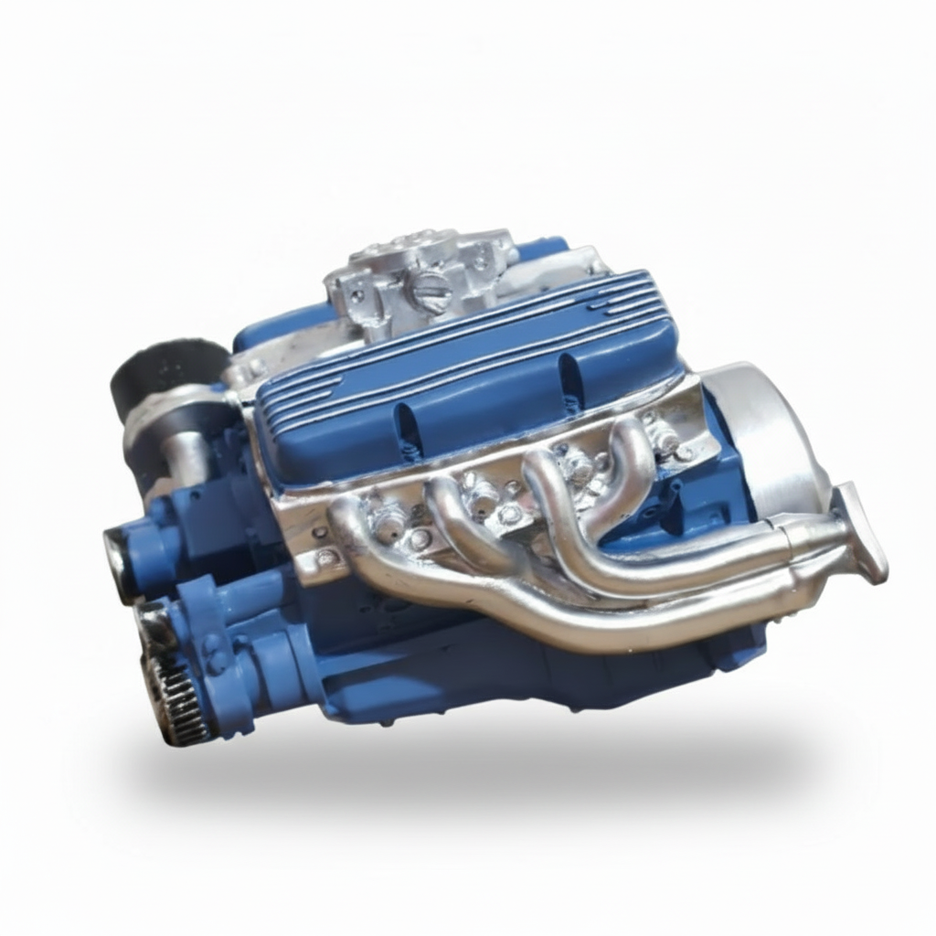 Fertig montiertes V8-Benzinmotor-Modell – detailgetreue Miniatur