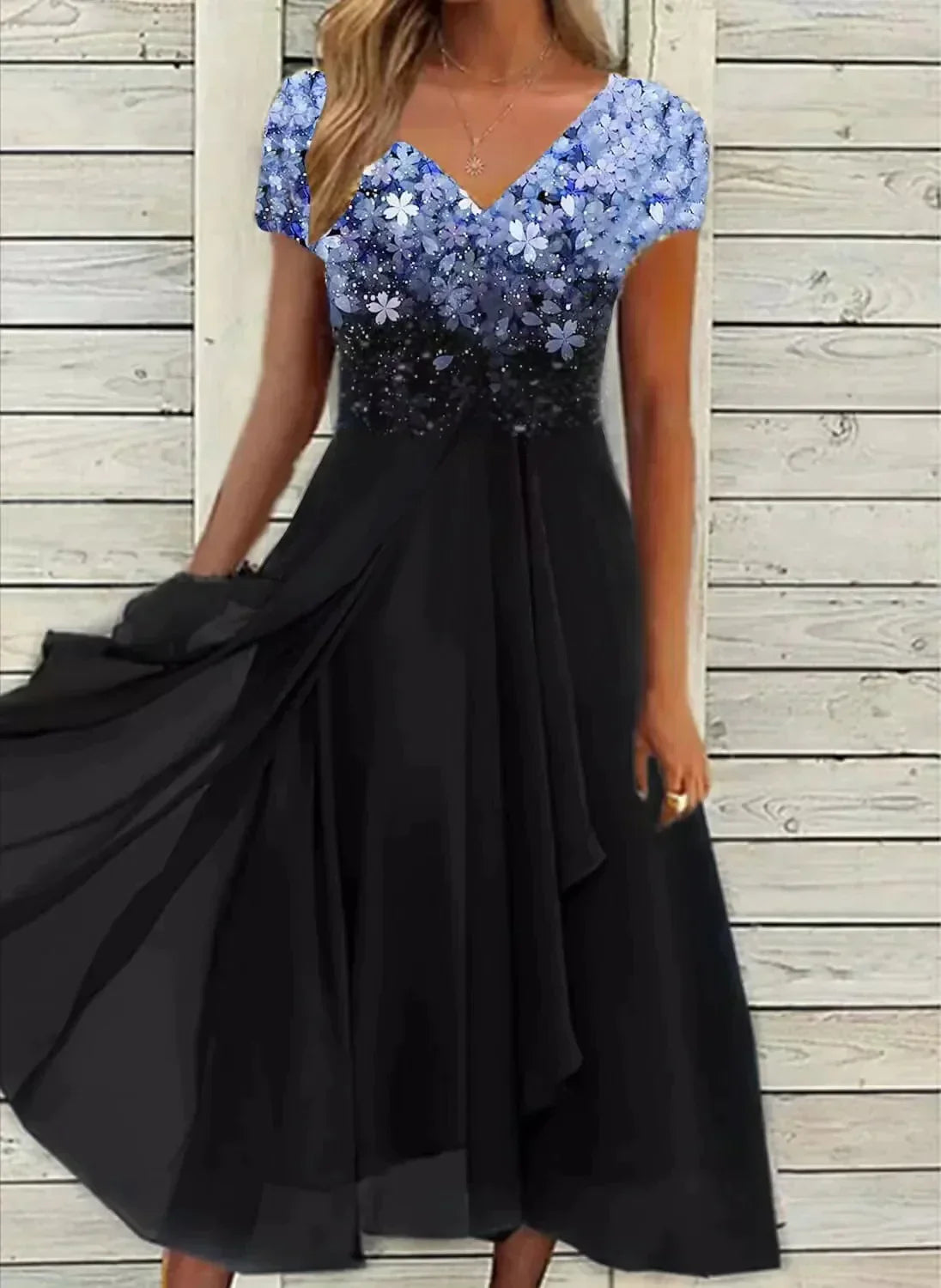 Festkleid – luftiger Chiffon mit elegantem Fall
