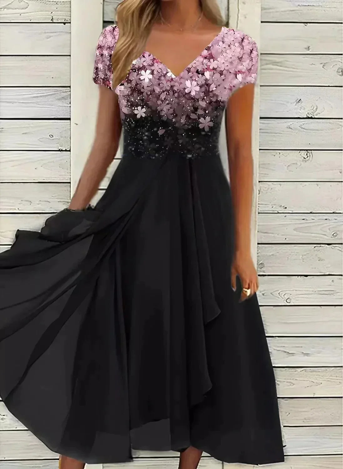 Festkleid – luftiger Chiffon mit elegantem Fall