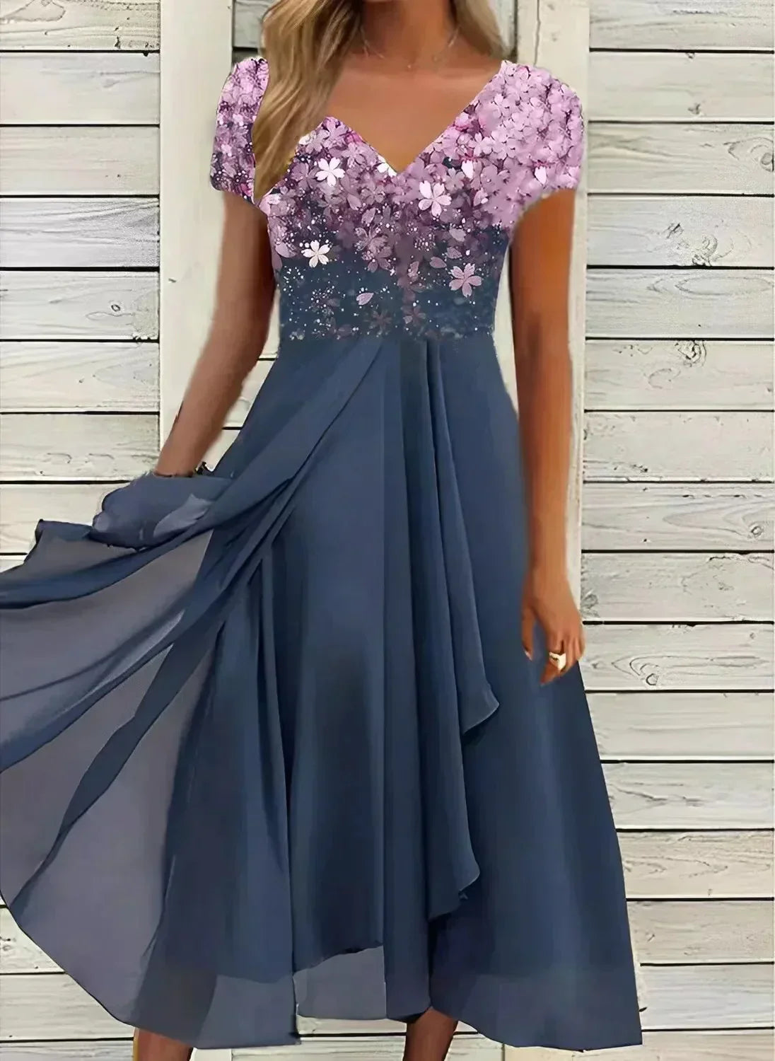 Festkleid – luftiger Chiffon mit elegantem Fall