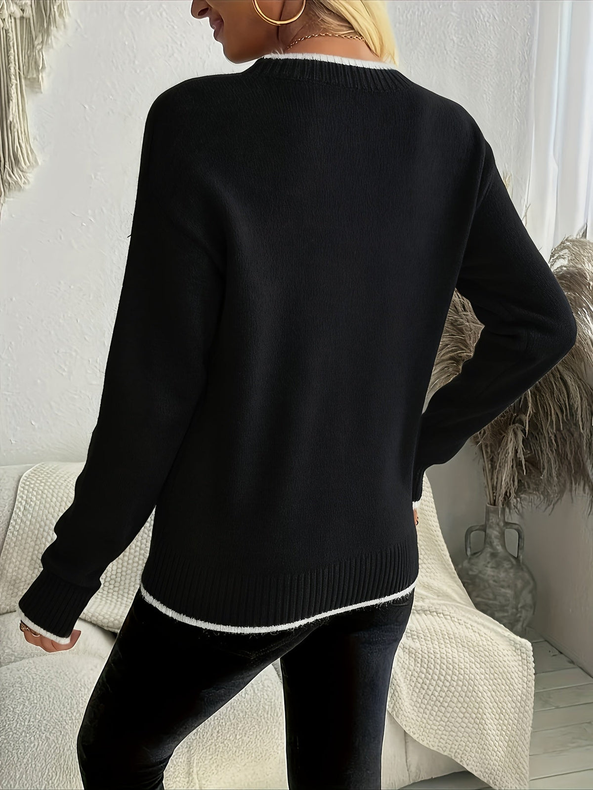 Festlicher Schneeflocken-Pullover