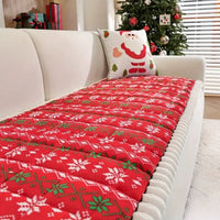 Festlicher winterlicher Sofaüberwurf