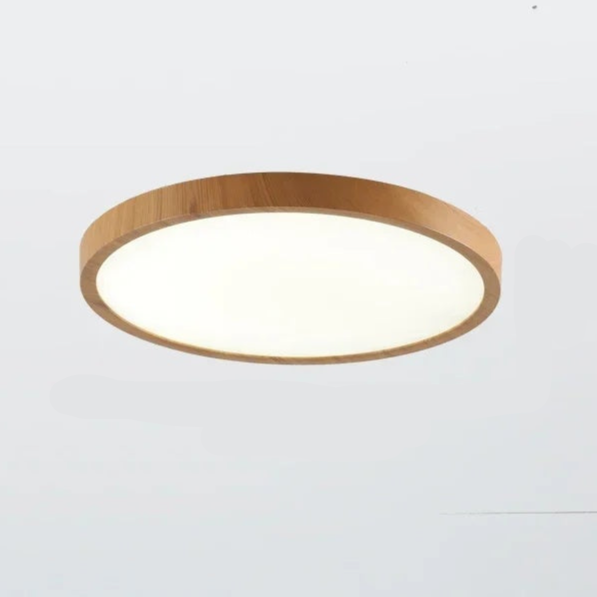 Flache, runde Deckenleuchte mit einstellbarem LED-Licht, modern für Wohn- und Schlafzimmer