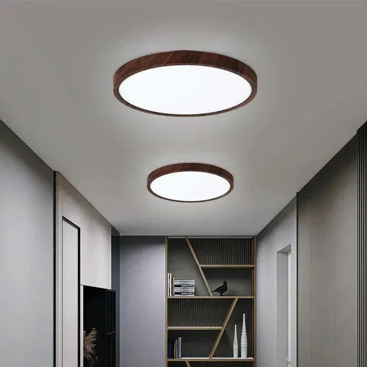 Flache, runde Deckenleuchte mit einstellbarem LED-Licht, modern für Wohn- und Schlafzimmer