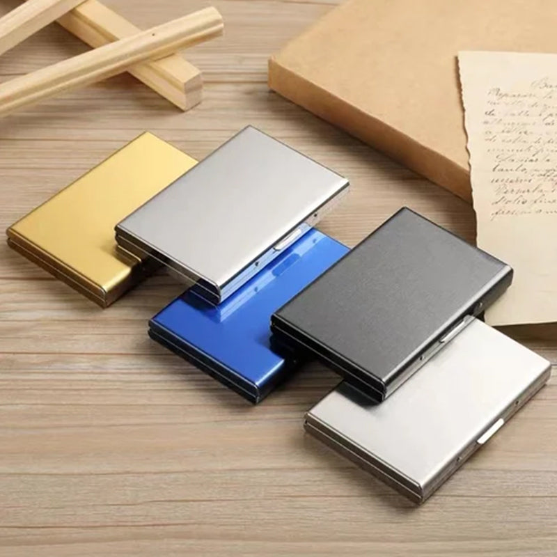 Flaches RFID-Kartenetui mit Magnetverschluss