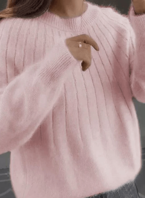 Flauschiger Strickpullover – Elegant & warm