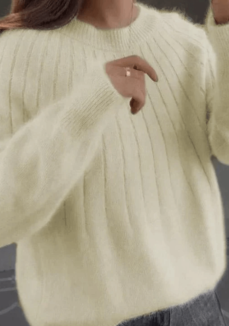 Flauschiger Strickpullover – Elegant & warm