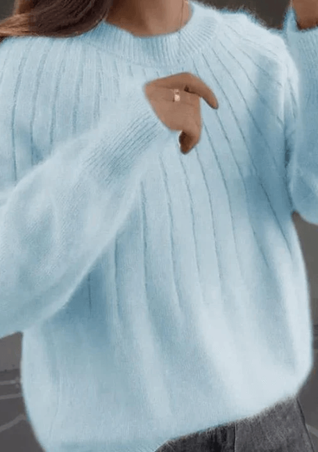 Flauschiger Strickpullover – Elegant & warm