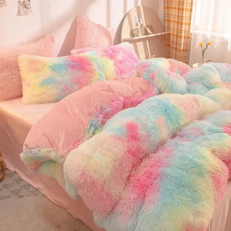Flauschiges Teddy-Fleece-Bettwäscheset – warm & extra weich