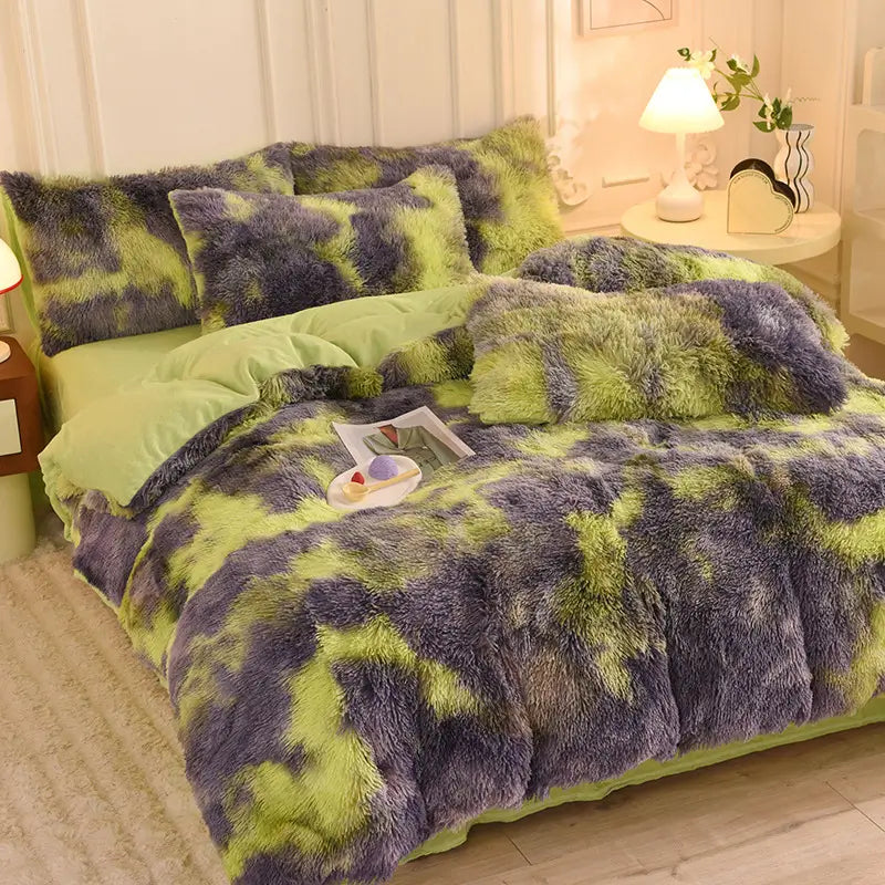 Flauschiges Teddy-Fleece-Bettwäscheset – warm & extra weich