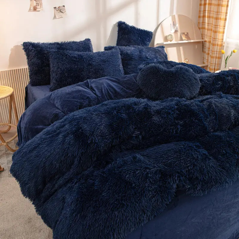 Flauschiges Teddy-Fleece-Bettwäscheset – warm & extra weich