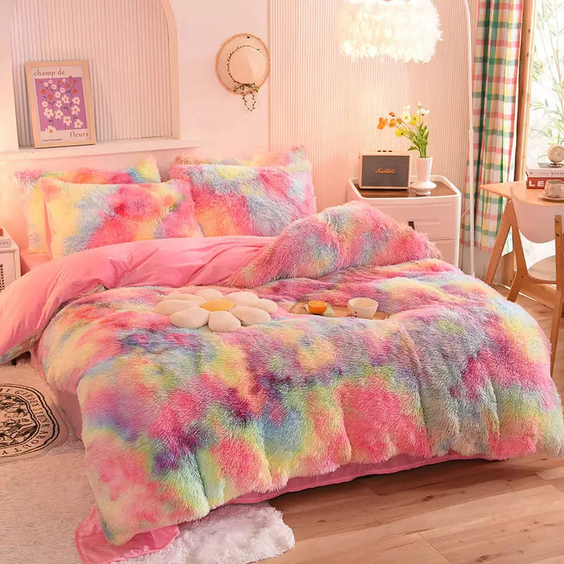 Flauschiges Teddy-Fleece-Bettwäscheset – warm & extra weich