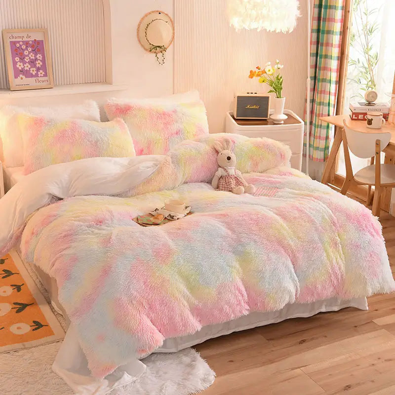 Flauschiges Teddy-Fleece-Bettwäscheset – warm & extra weich