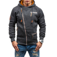 Fleece-Kapuzenjacke für Herren mit Reißverschluss