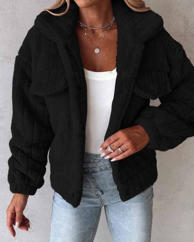 Fleece-Teddyjacke für Damen für den Winter