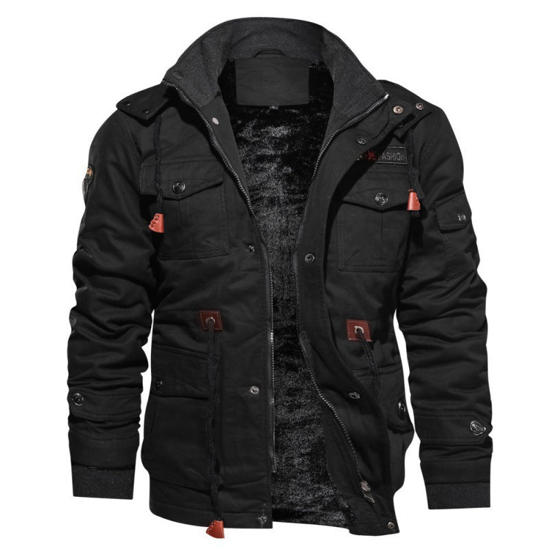 Fleecegefütterte Winterjacke für Herren – Warme, stilvolle Jacke