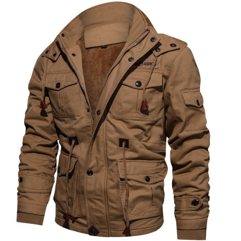 Fleecegefütterte Winterjacke für Herren – Warme, stilvolle Jacke