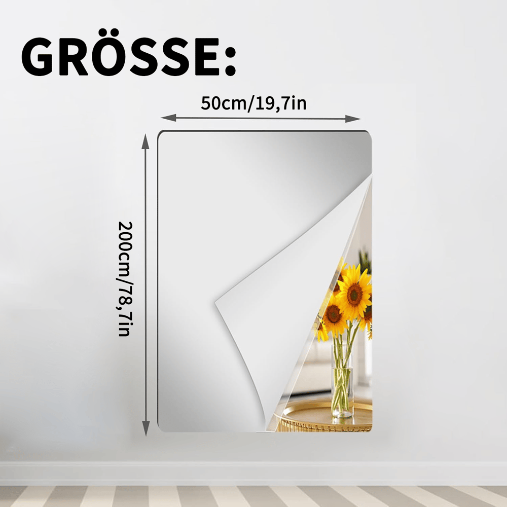 Flexible Spiegelfolie – bruchsicher und sicher