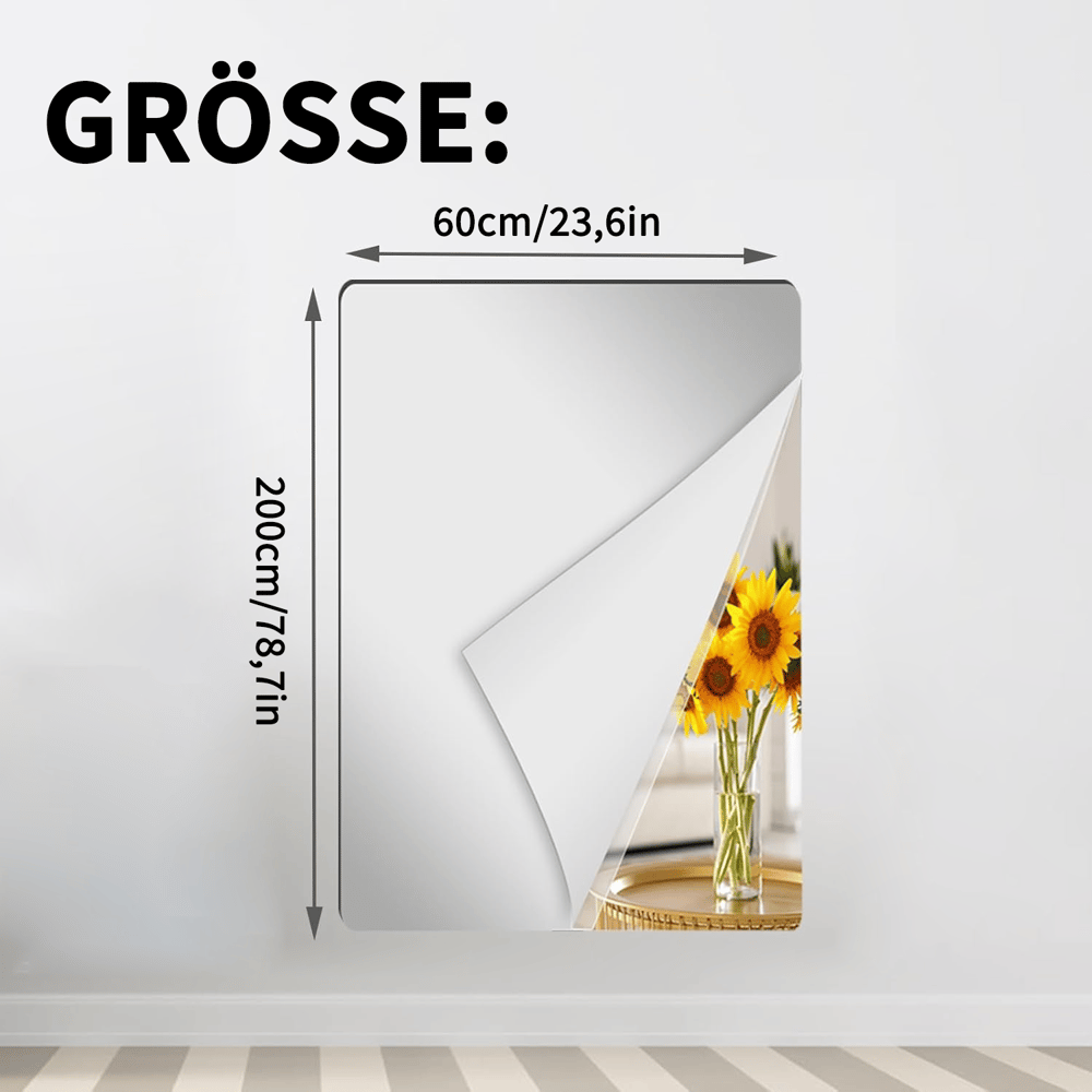Flexible Spiegelfolie – bruchsicher und sicher
